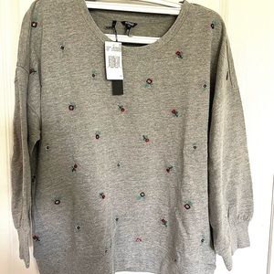 New Sweater with Roses